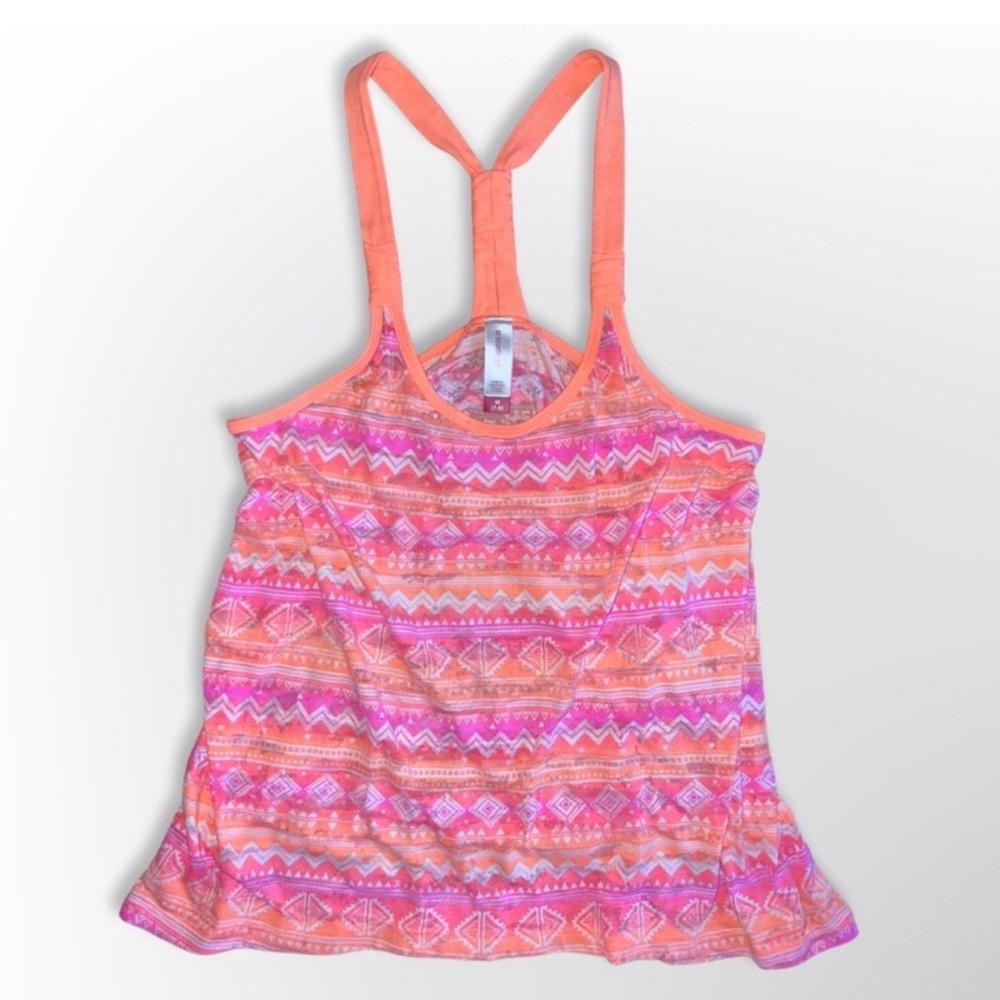 Nobo Aztec Hot pink and Orange Tank Top Sz. M